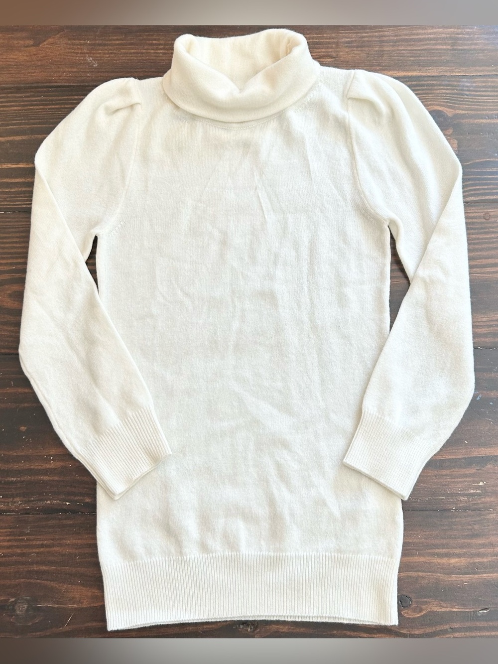 G. Label by Goop Women’s 100% Cashmere Turtleneck Sweater XS Cream REPAIR, READ